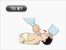 아기의 목은 매우 유연하므로 턱올리기는 부드럽게 하고 너무 많이 젖히지 않도록 합니다.